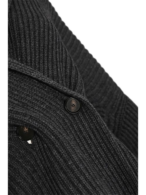 Cappotto Ezra in misto cashmere a costine Antracite Liviana Conti | L5WC06Y49-0